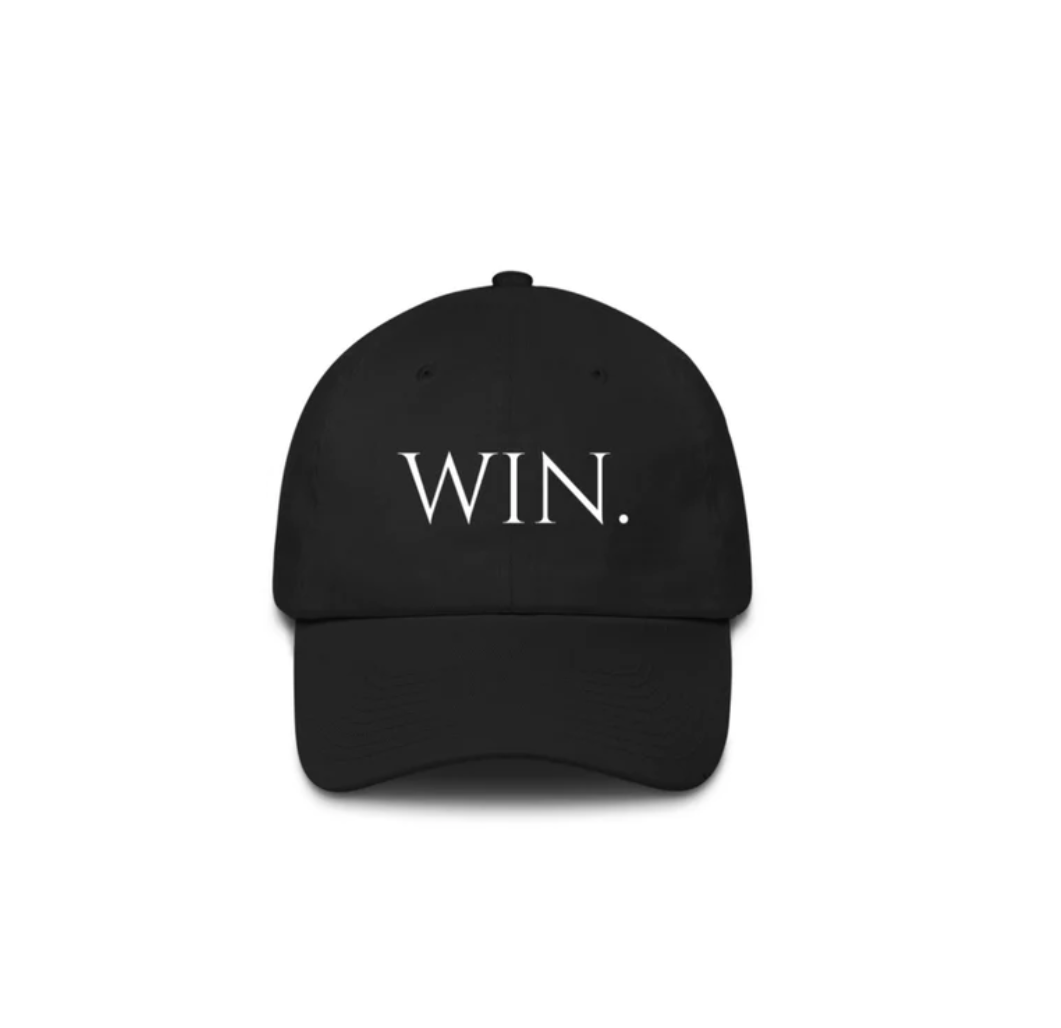 Win. Roman Dad HatProudly Designed In Atlanta, GA - The Win. Roman Dad Hat Fits true to size. 

Win. Is A Registered Trademark With the USPTO.Win. BrandRoman Dad Hat