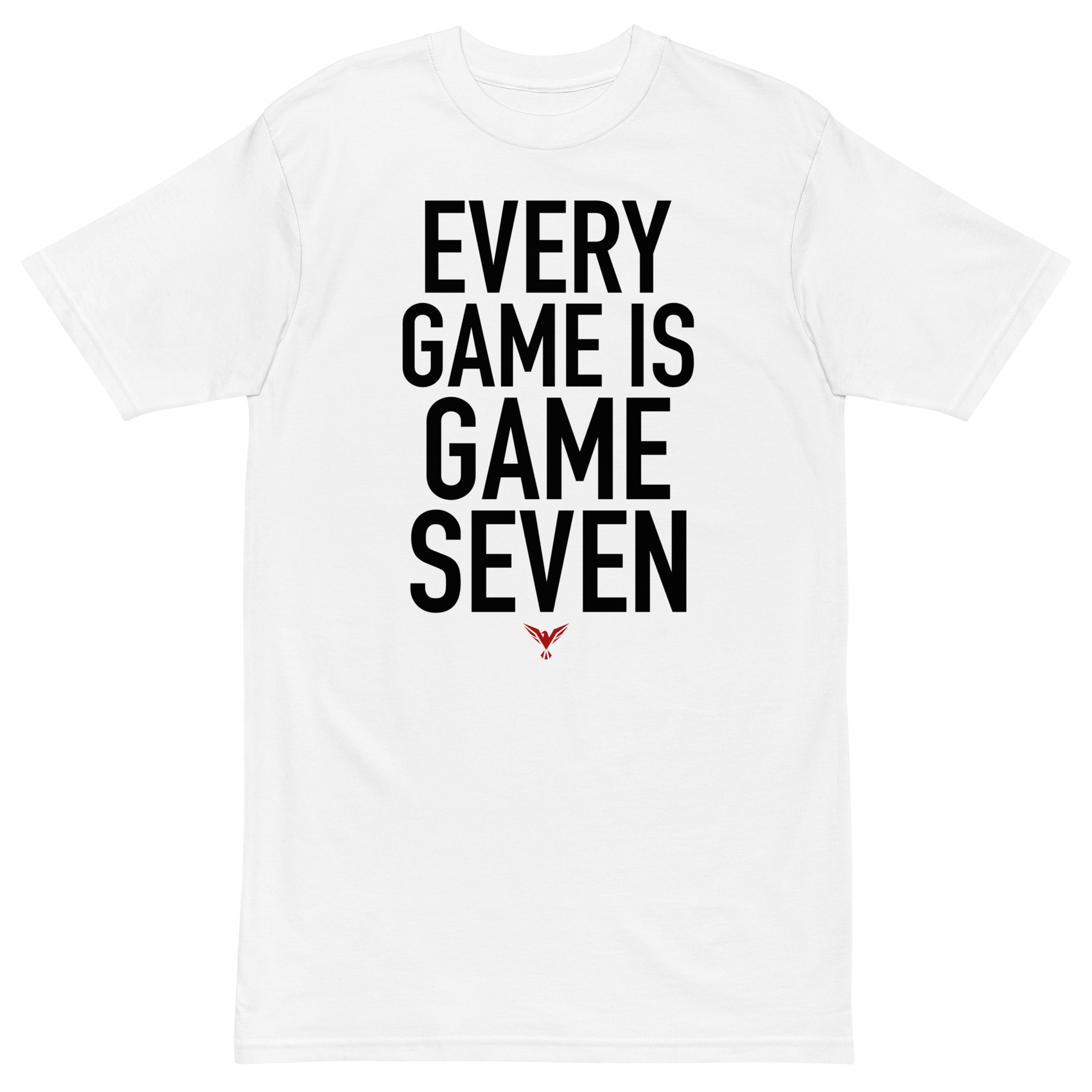 Every Game Is Game Seven Tee
Our Every Game Is Game Seven Tee is crafted from premium 100% Cotton for unbeatable comfort and durability. Show your support for Win. Perfect for the gym, the gameT-ShirtWin.Game